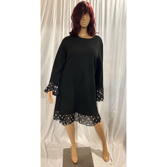 ASOS Black and Polka Dot Dress - Picture 2 of 7